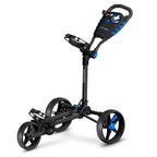 SereneLife SLGCFLW - Golf Flat Fold 3 Wheel Golf Cart - Deluxe Scorecard Holder, Upper &amp; Lower Brackets with Elastic Strap, Includes Umbrella Holder, Without Carrying Bag