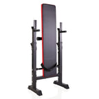Veryke Folding Weight Bench w/Adjustable Lifting Squat Rack, Strength Training Gym Full-Body Workout