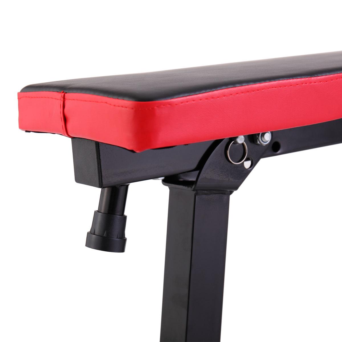 Veryke Folding Weight Bench w/Adjustable Lifting Squat Rack, Strength Training Gym Full-Body Workout