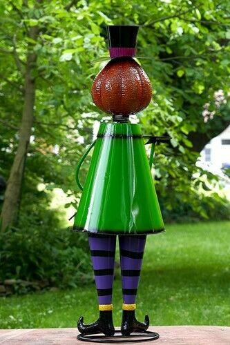 5ft Tall Metal Pumpkin Head Halloween Figurine Decoration