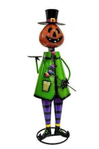 5ft Tall Metal Pumpkin Head Halloween Figurine Decoration