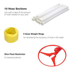 AplusBuy Automatic Swimming Pool Cleaner - Red