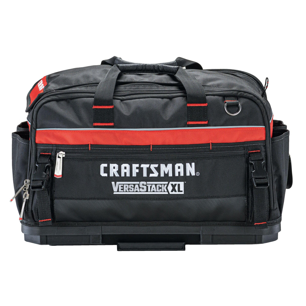 VERSASTACK XL Tool Bag, 22.5”, Durable Polyester, Black and Red (CMST21450)