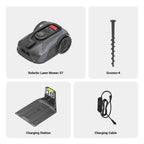 Robotic Lawn Mower S7 with App Control, No Boundary Wire, Auto-Charging, Robot Lawn Mower with Obstacle Avoidance and Brushless Motor for Lawns Up to 1/4 Acre, 7.1" Cutting Width
