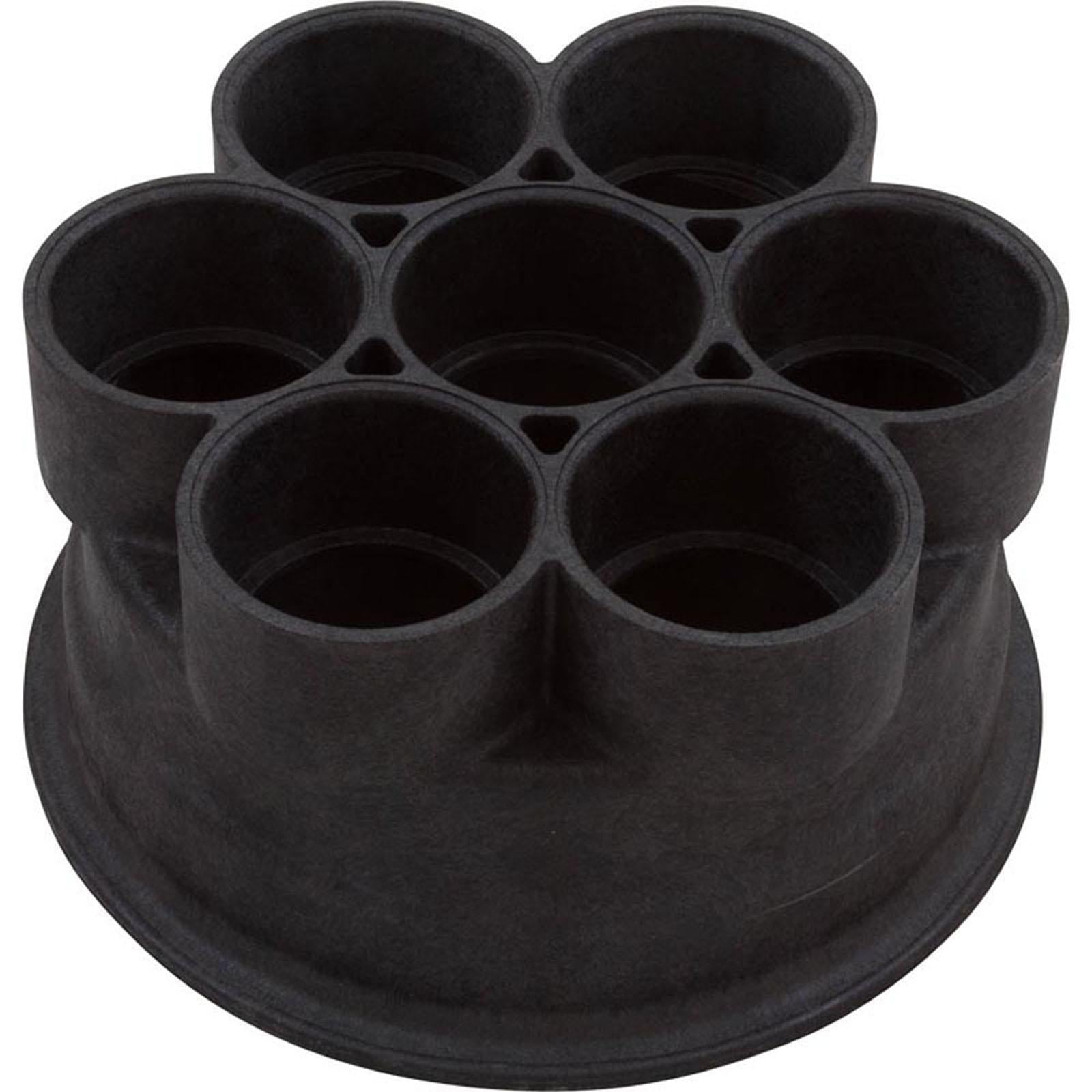 Paramount Pools Base, Paramount Water Valve, 6 Port, 2" Black