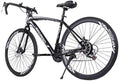 [US in Stock] 21 Speed Road Bike 700C Wheels Road Bicycle Dual Disc Brake Bicycles for Men and Women Adult (White)