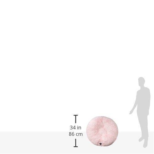 BESSIE AND BARNIE Signature Bubble Gum Luxury Shag Extra Plush  Fur Bagel Pet/Dog Bed (Multiple Sizes)