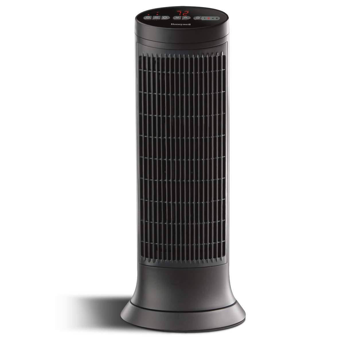 Digital Tower Heater, 750 - 1500 W, 10 1/8" X 8" X 23 1/4", Black