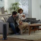 Digital Tower Heater, 750 - 1500 W, 10 1/8" X 8" X 23 1/4", Black