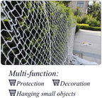 Children Protective Netting Retro Bar Decoration Net Children Safety Netting Outdoor Climbing Camping Climbing Net Garden Plant Garden Fence Protection Net Rope Net (White,3x3m) Stairs Safety +++