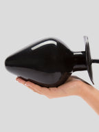 Cock Locker Ace of Spades Extra Large Inflatable Butt Plug 8 Inch, Black
