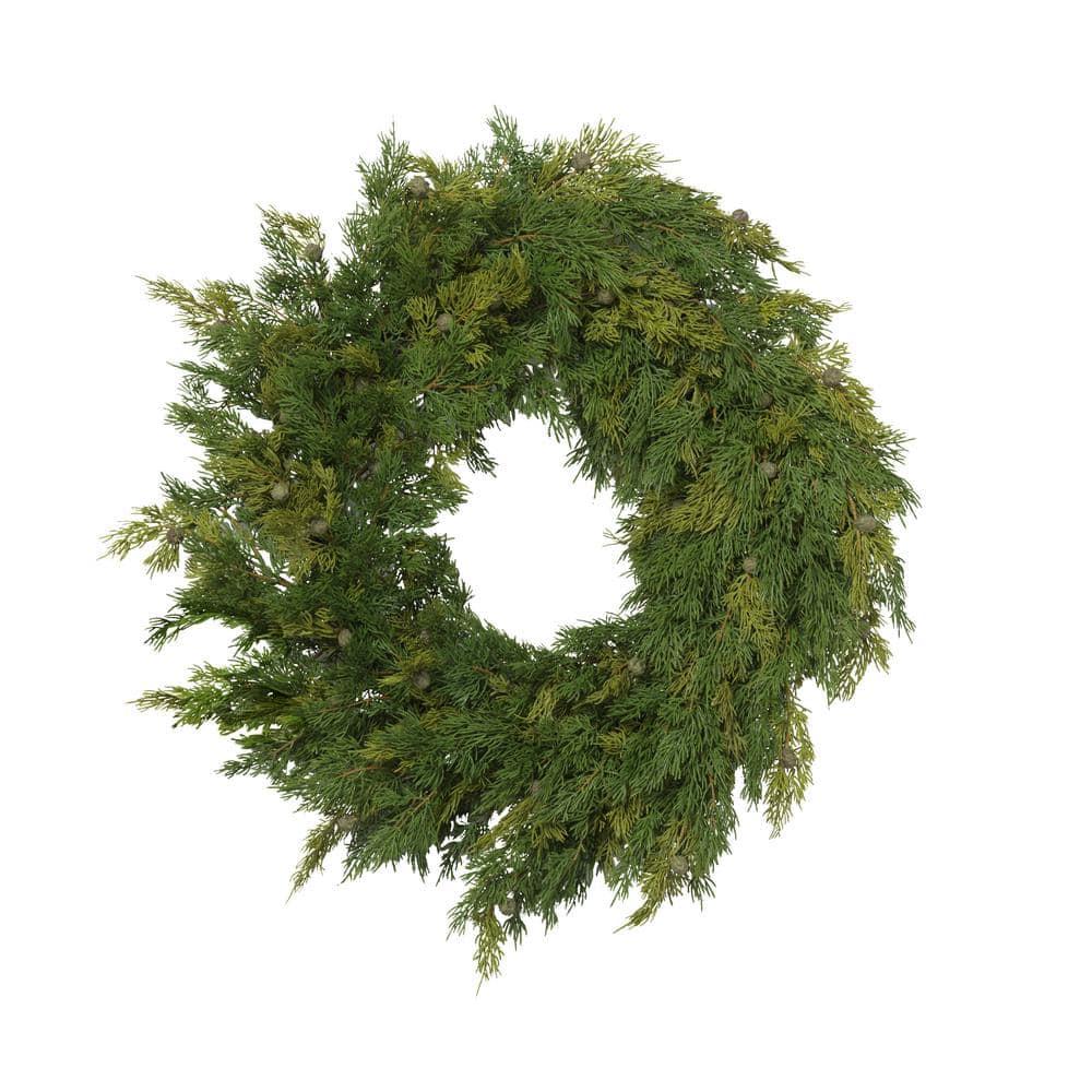 32 in. D Cedar with Berry Artificial Christmas Wreath