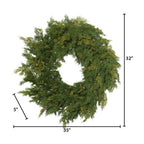 32 in. D Cedar with Berry Artificial Christmas Wreath
