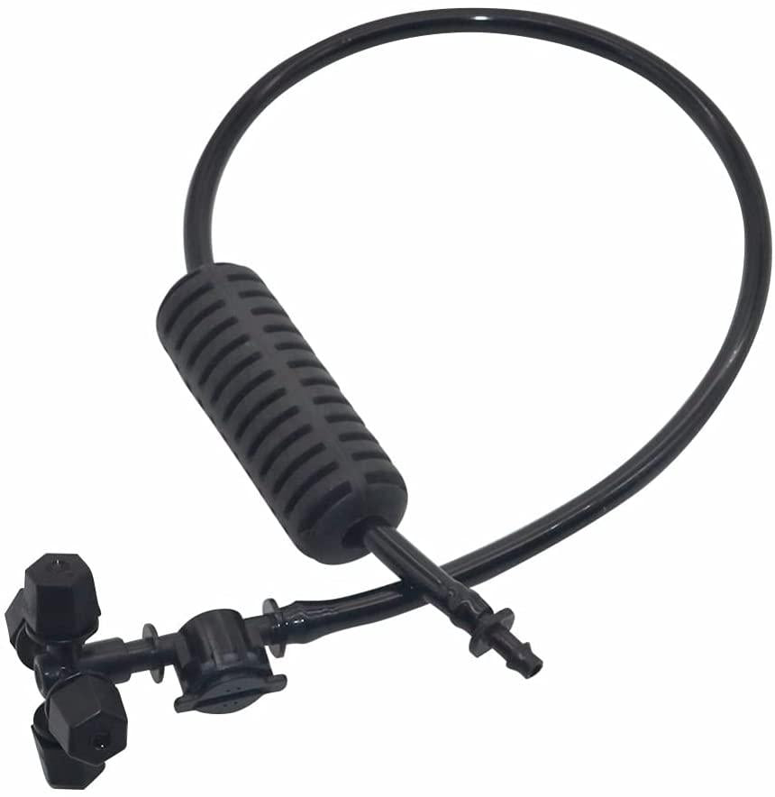 UXZDX 20 Sets Black Fogger Cross Misting Hanging Sprinkler Kits 4/7 Mm Hose Air Atomizing Nozzle Misting System Irrigation