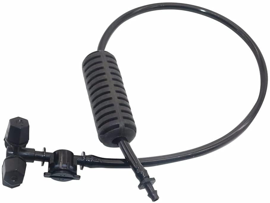 UXZDX 20 Sets Black Fogger Cross Misting Hanging Sprinkler Kits 4/7 Mm Hose Air Atomizing Nozzle Misting System Irrigation