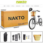 26" Adult Electric Bicycle City Sporting  6-Speed Ebike with Removable 36V Lithium Battery for Women Men