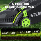 20V 13-Inch Brushless Cordless Lawn Mower, 4.0Ah Battery &amp; Charger Included, Ultra-Lightweight, 5-Position Height Adjustment, 2-in-1 Mulching &amp; 8-Gallon Bag, Ideal for Small Yards