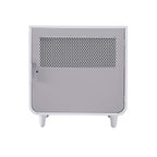 Staart Wooden Indoor Pet Crate/Kennel and End Table Console Dcor Furniture- Medium 23' x 30' x 24'- Alpine White and Light Gray