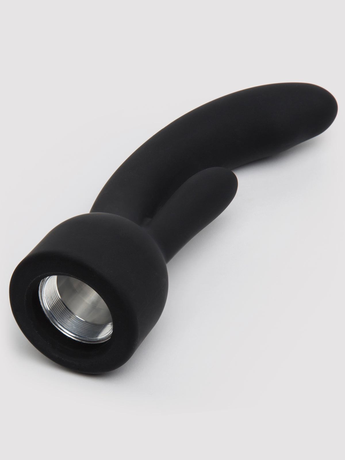 Doxy Number 3 Black Silicone Rabbit Wand Attachment , Black