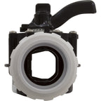 Custom Molded Products Diverter Valve, 2In Unions, 2-Way, Black