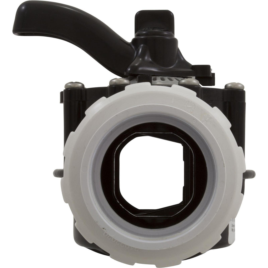 Custom Molded Products Diverter Valve, 2In Unions, 2-Way, Black