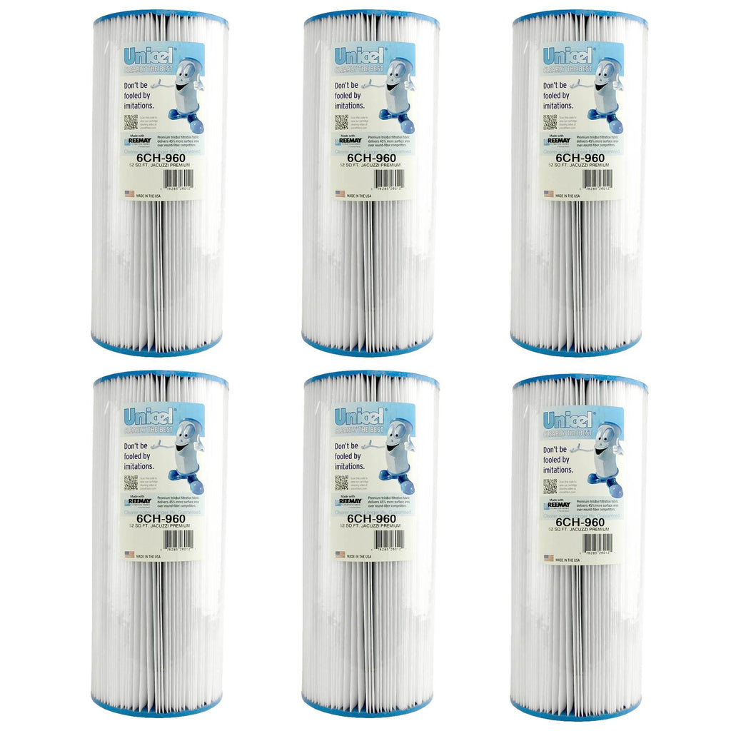 unicel 6ch-960 premium replacement pool spa filter cartridge (6 pack)