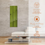 Heat Storm Electric Glass Heater, Indoor, Bamboo, HS-BAM-1648