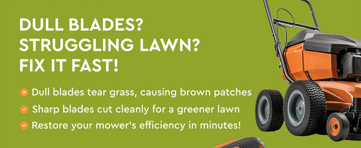Cordless Lawn Mower Blade Sharpener – Adjustable 20°- 40° Angle Guide-Rotary Tool with Replaceable Sharpening Wheel Bits &amp; Fast Rechargeable Battery – Effortless Precision for Lawn Care