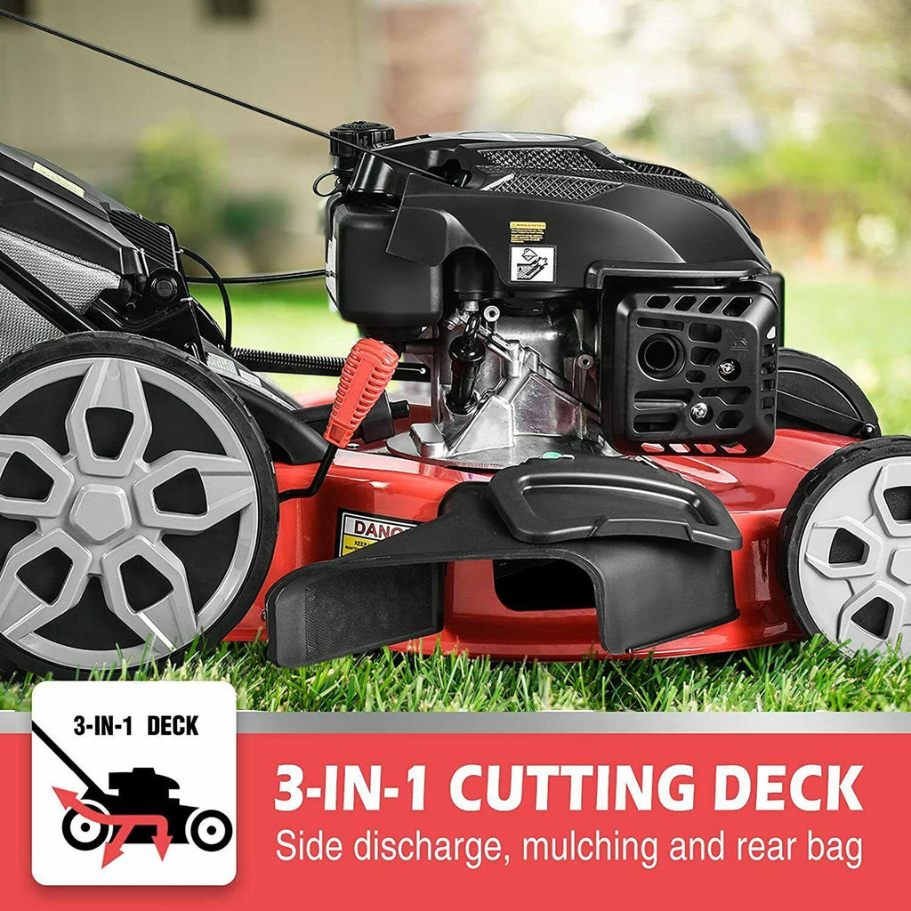 PowerSmart Self-propelled Gas Lawn Mower |22 inch| 200cc|5-Cutting Systems