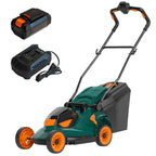 40V Cordless Lawn Mower, 16-Inch Brushless Electric Push Mower with 4.0Ah Battery, Low/High Speed Control, 5-Position Height Adjustment, 40L Grass Bag, Lightweight Mower for Yard/Lawn