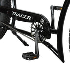 Tracer Siena 26 Inch Beach Cruiser Bike for Men, 1/7-Speed,Stretch Steel Frame,Three Piece Cranksets,Tripple Three Forks,Fat Alloy Rim 80mm,26×4.0 Fat Tire Bike,Mens Bike