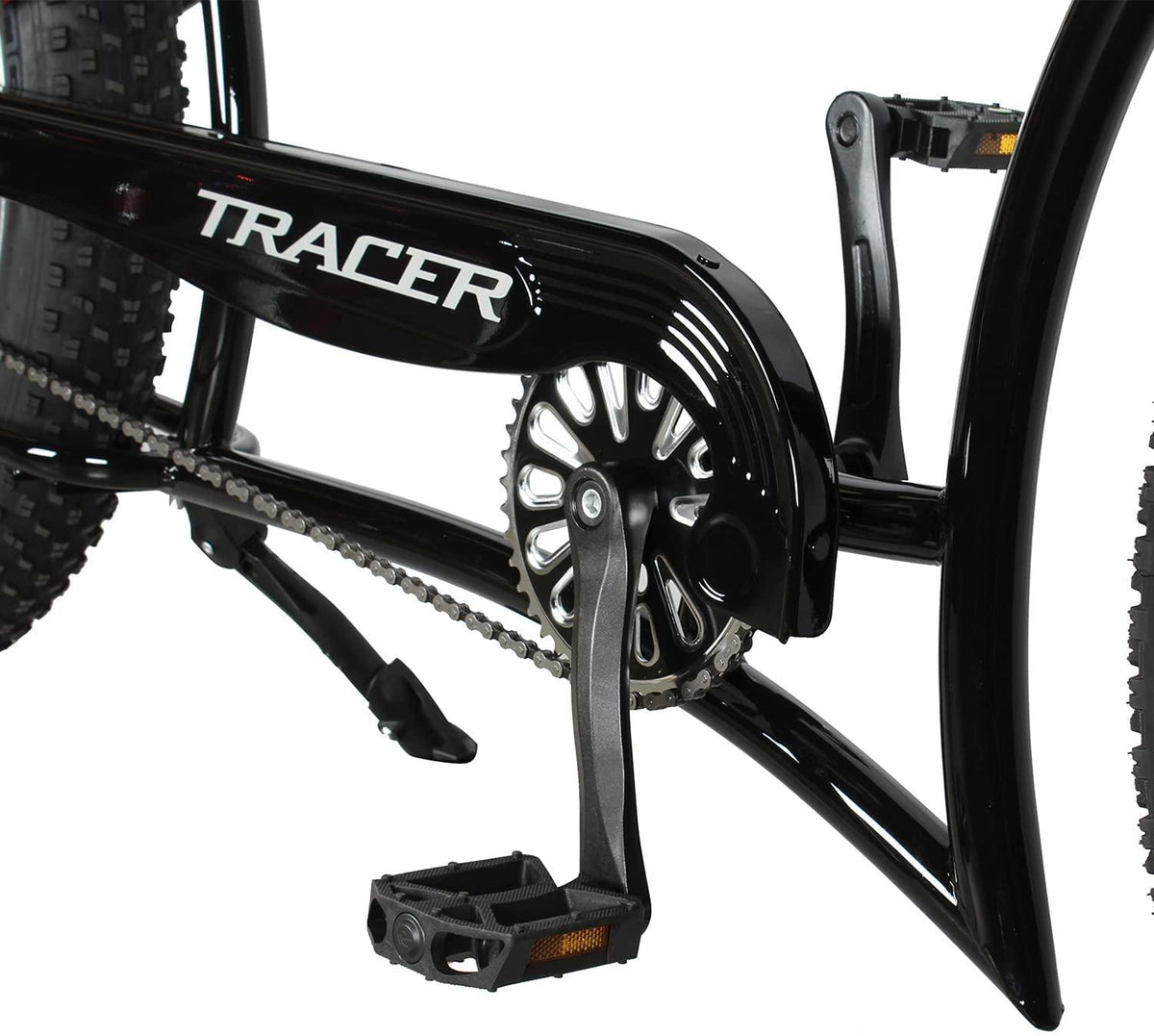 Tracer Siena 26 Inch Beach Cruiser Bike for Men, 1/7-Speed,Stretch Steel Frame,Three Piece Cranksets,Tripple Three Forks,Fat Alloy Rim 80mm,26×4.0 Fat Tire Bike,Mens Bike