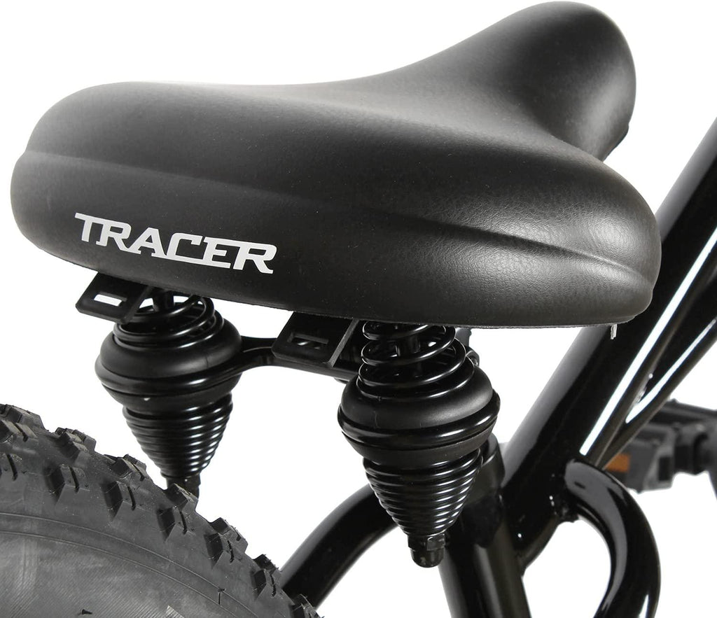 Tracer Siena 26 Inch Beach Cruiser Bike for Men, 1/7-Speed,Stretch Steel Frame,Three Piece Cranksets,Tripple Three Forks,Fat Alloy Rim 80mm,26×4.0 Fat Tire Bike,Mens Bike