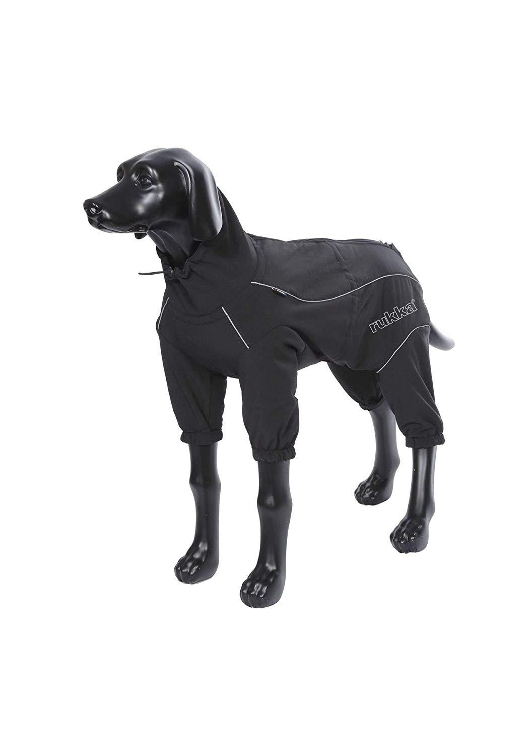Rukka Pets Thermal Winter Windproof Thermal Adventure Dog Jacket Black