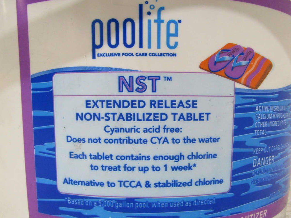 poolife nst extended release chlorine tablets 20.6 lb