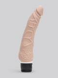 Lovehoney Silicone 7 Function Slim Realistic Dildo Vibrator 6.5 Inch, Flesh Pink