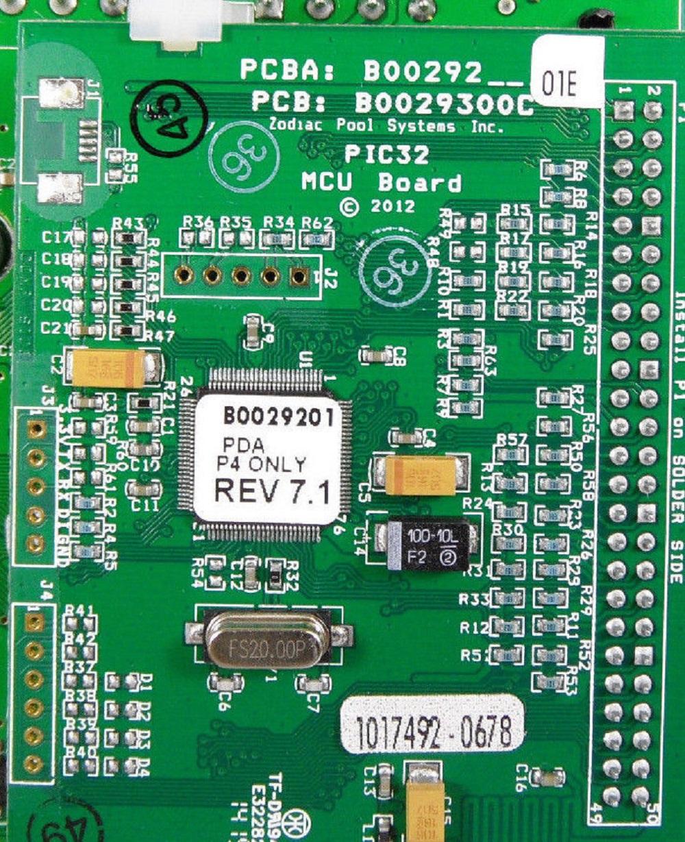 jandy zodiac r0586501 pcb aqualink pda-p4 pda rev 7.1 power center board w/ cpu