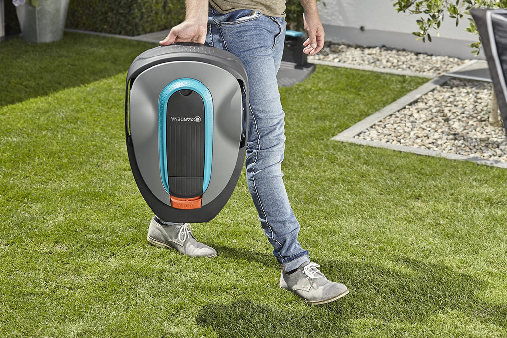 15001-41 SILENO City - Automatic Robotic Lawn Mower, with Bluetooth app and Boundary Wire, one of quietest in its Class, for lawns up to 2700 Sq Ft, Made in Europe, Grey