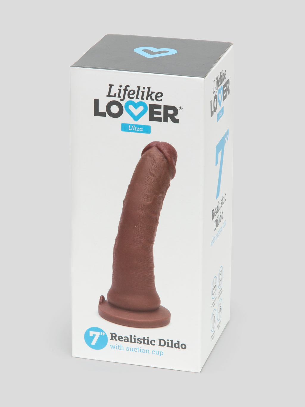 Lifelike Lover Ultra Realistic Suction Cup Dildo 7 Inch, Flesh Brown | Flesh Brown