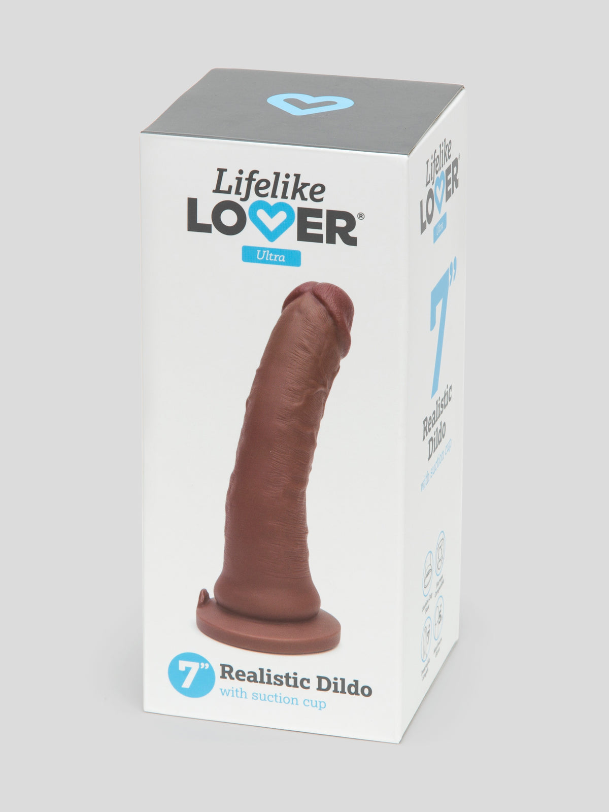 Lifelike Lover Ultra Realistic Suction Cup Dildo 7 Inch, Flesh Brown | Flesh Brown
