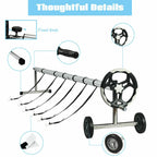 21 ft pool cover reel set aluminum in-ground swimming pool solar cover reel