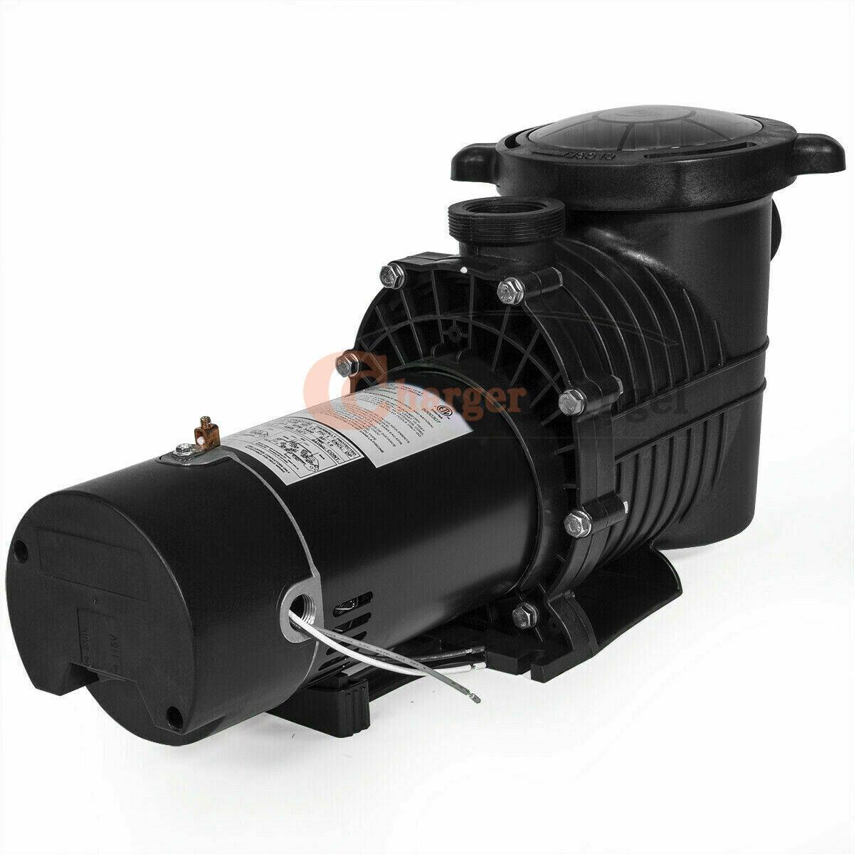 2hp  2-speed high-flo inground swimming pool pump strainer energy saving 230v us