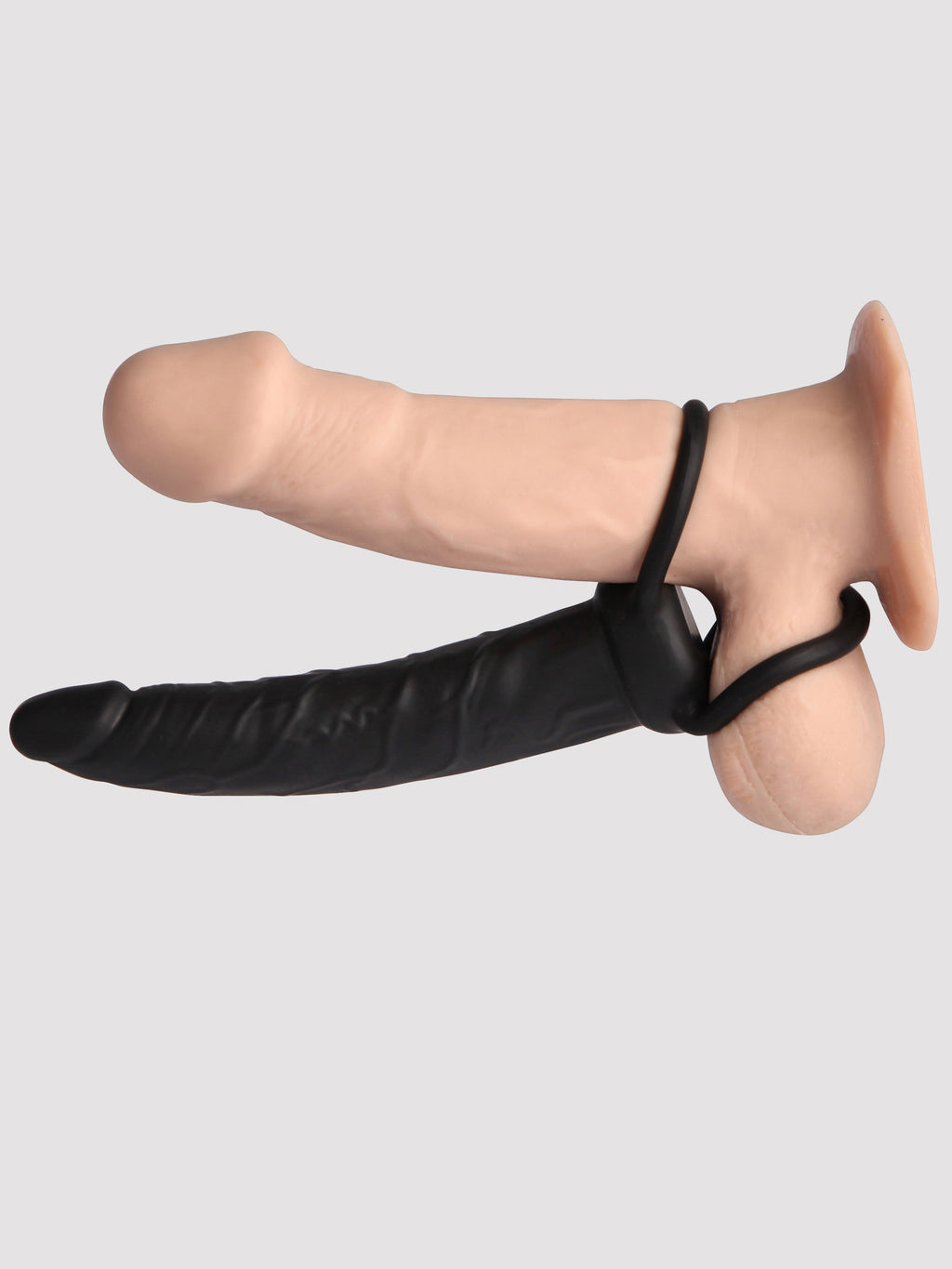 Love Rider Double Penetration Strap-On 5.5 Inch Dildo, Black