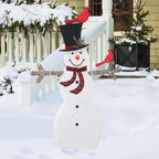 5 ft. Outdoor Lighted Snowman Christmas Yard Decorations with Warm LED Lights
