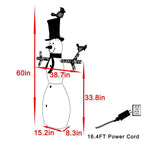 5 ft. Outdoor Lighted Snowman Christmas Yard Decorations with Warm LED Lights