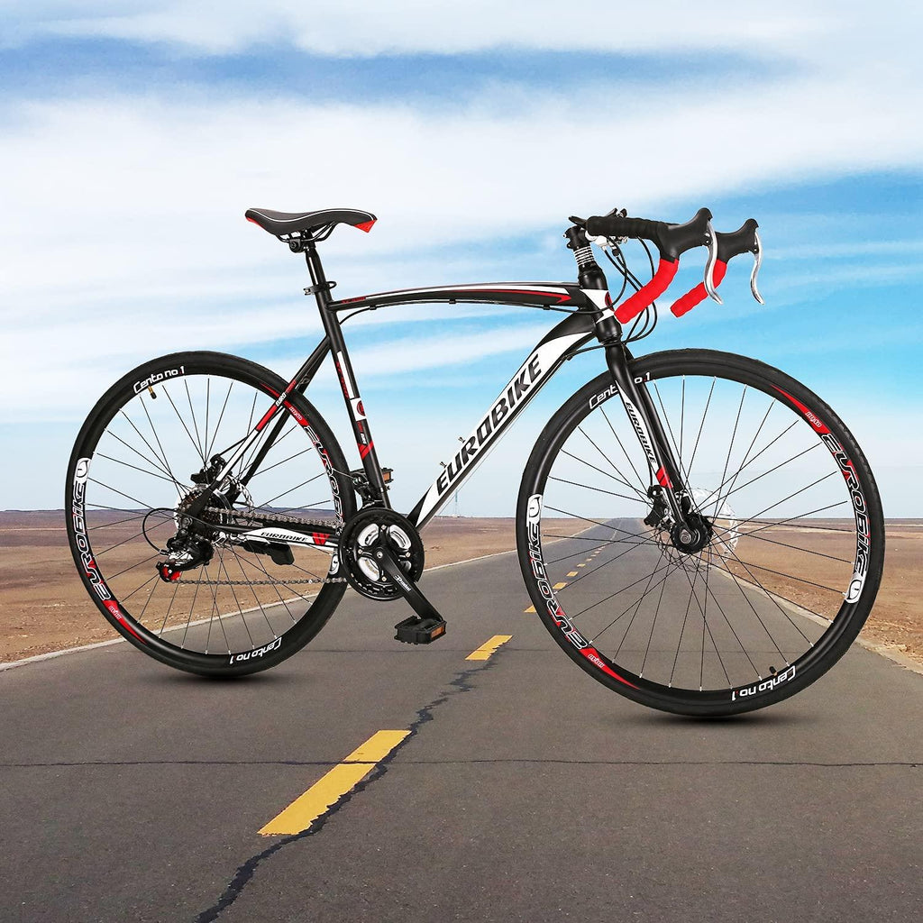 Eurobike 21 Speed Shifting System Road Bike 49/54/56 cm Frame 700C Wheel Adult Road Bicycle