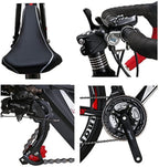 Eurobike 21 Speed Shifting System Road Bike 49/54/56 cm Frame 700C Wheel Adult Road Bicycle