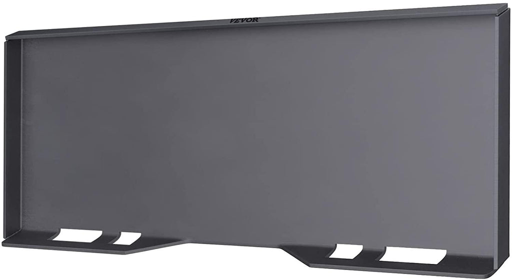 vevor skid steer mount plate thick skid steer attachment plate steel quick attachment loader plate with 3 additional welding rods easy to weld or bolt to different accessories (5/16")