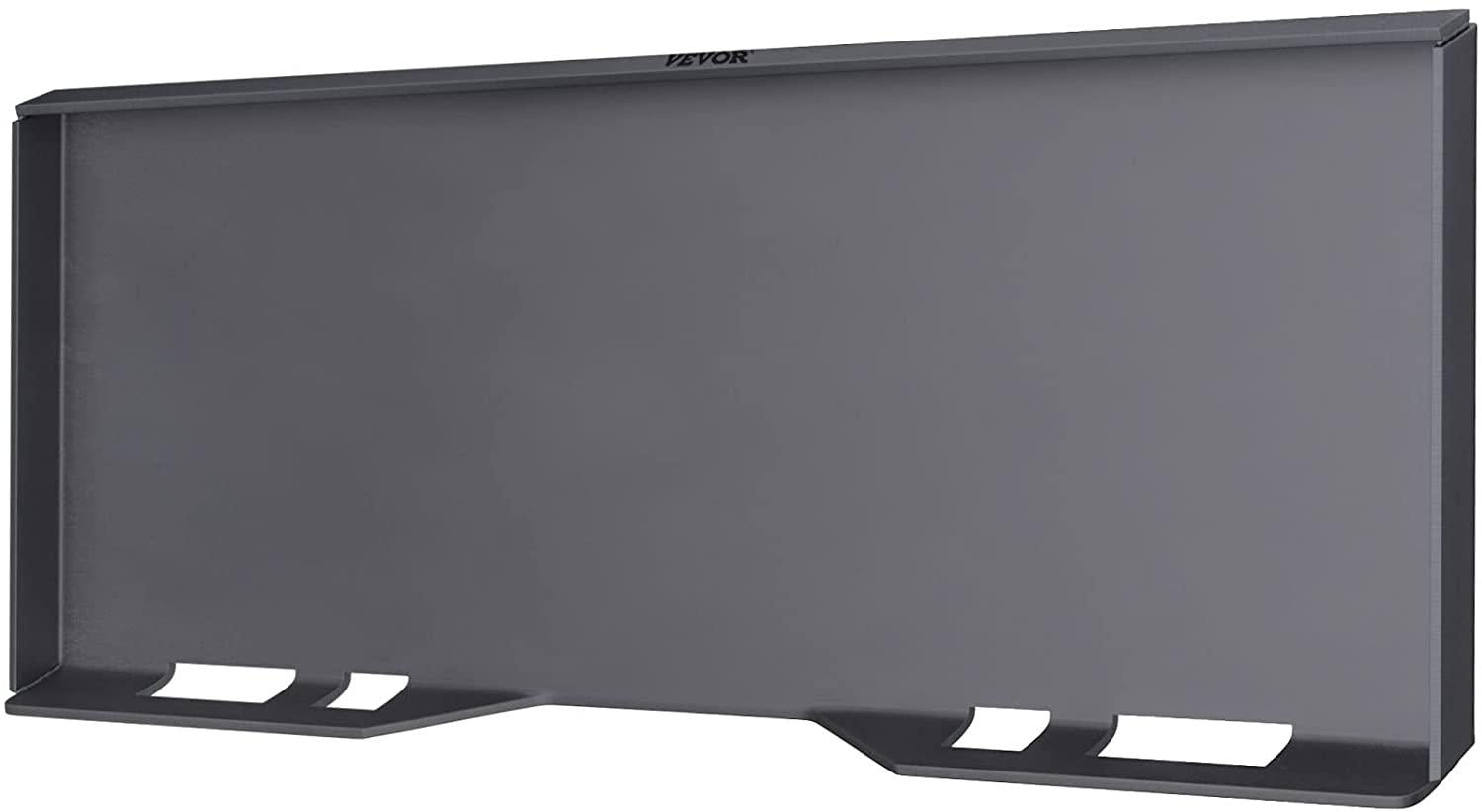 vevor skid steer mount plate thick skid steer attachment plate steel quick attachment loader plate with 3 additional welding rods easy to weld or bolt to different accessories (5/16")