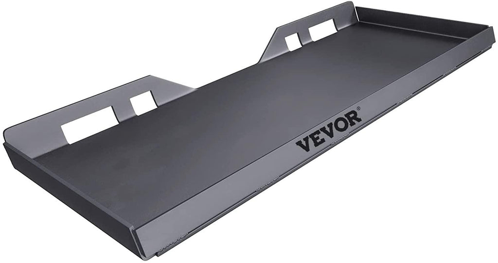 vevor skid steer mount plate thick skid steer attachment plate steel quick attachment loader plate with 3 additional welding rods easy to weld or bolt to different accessories (5/16")